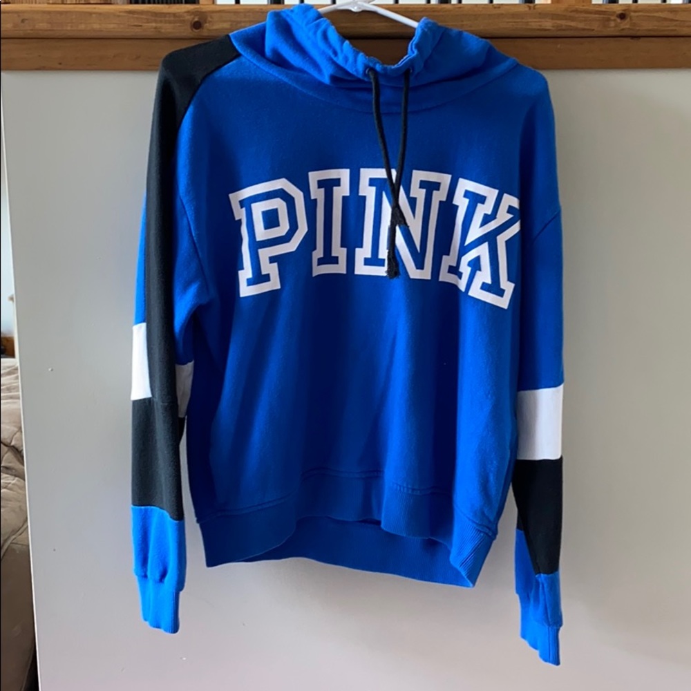 PINK blue sweatshirt